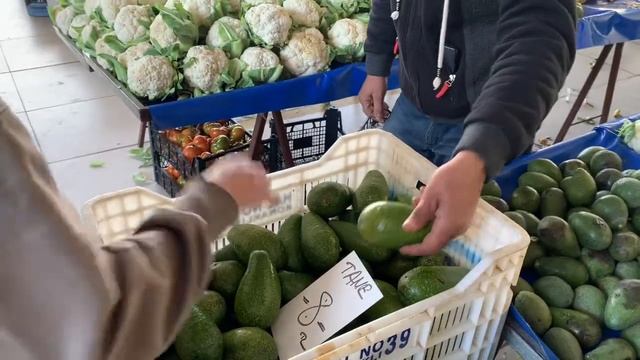 Продуктовый рынок в Турции (Аланья), февральские цены 2022 года смотреть онлайн