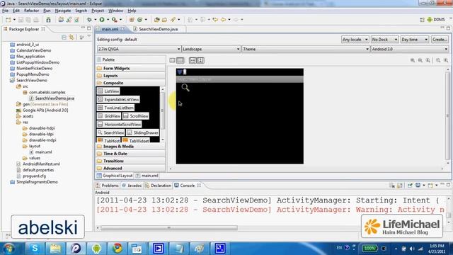 Android 3.0 SearchView смотреть онлайн