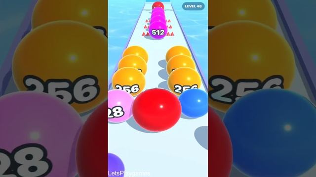 Soft Ball Run Merge 2048 ! All Levels Gameplay (46-49) android, ios смотреть онлайн