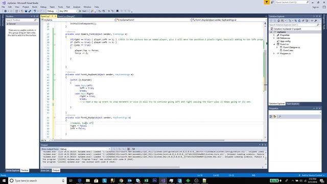 Tutorial: How to make a picture box move and jump in Visual Studio C# in easy to understand code. смотреть онлайн