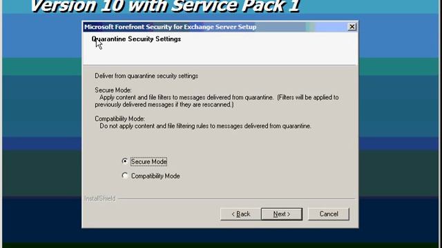 Installing Microsoft Forefront Security for Exchange Server version 10 смотреть онлайн
