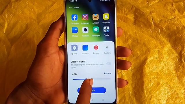 OnePlus mobile me app icon size ko bada ya chhota kaise karen смотреть онлайн