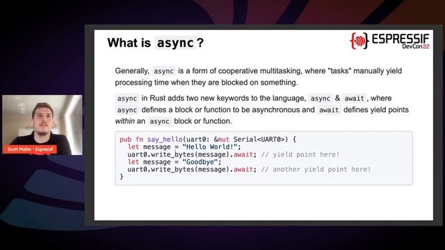 EDC22 Day 1 Talk 7: Rust on Espressif chips смотреть онлайн
