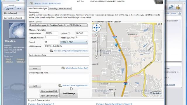 ThinkGeo GPS Device Simulator: Configuring Message Parameters смотреть онлайн
