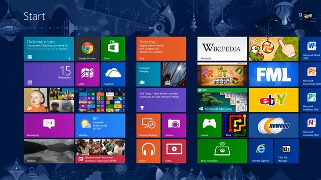 Windows 8 RTM Start Screen Animation смотреть онлайн