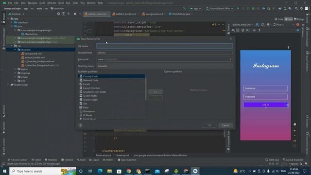 How to Make Instagram Login Page in Android Studio. смотреть онлайн