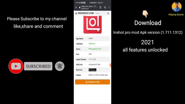 How to download Inshot pro app on your mobile llকিভাবে মোবাইলে Inshot pro app ফ্রীতে ডাউনলোড করবে🔥 смотреть онлайн