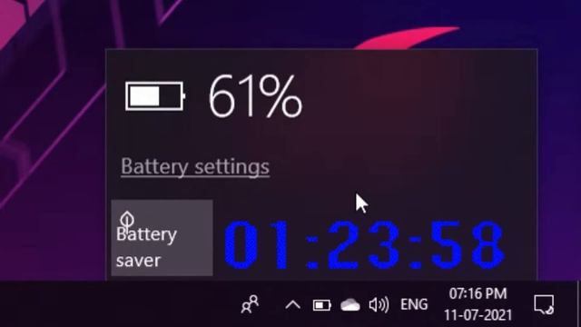 Asus ROG Battery Test 100 to 0 % Timelapse (20x) смотреть онлайн