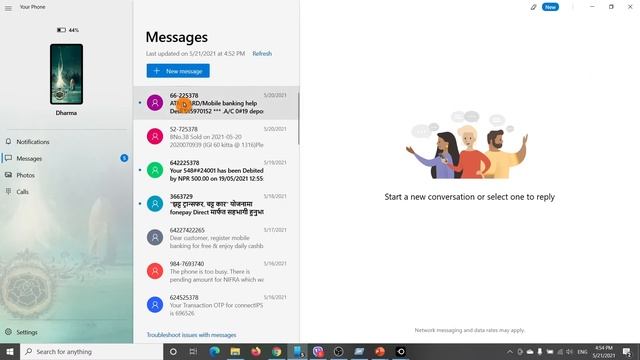 Send Receive Call/SMS From Windows10 | By Using Android/iPhone from Your Phone App смотреть онлайн