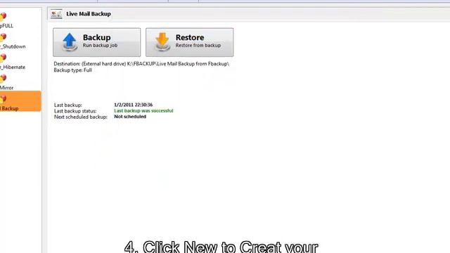 Windows Live Mail with FBackup смотреть онлайн
