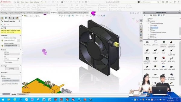 SOLIDWORKS [No.147] - SOLIDWORKS ELECTRICAL 3D ROUTING  (Phần 1) | VIHOTH CORP.