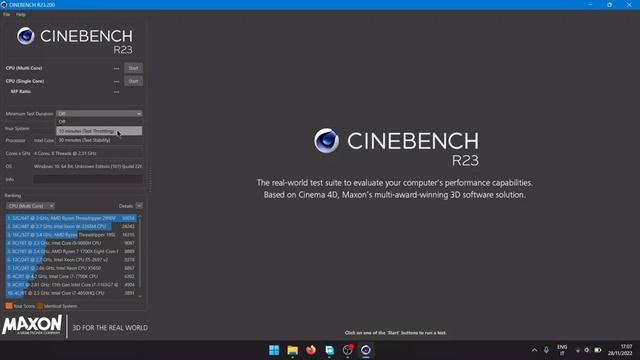 CineBench R23 Windows 10/11 Offline Installation смотреть онлайн