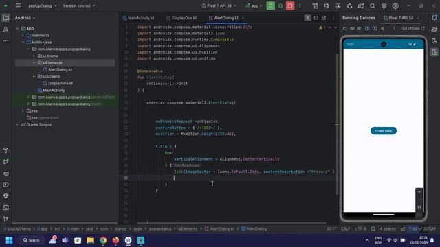 How to create a Pop-Up Dialog with Kotlin and Jetpack Compose in Android Studio. смотреть онлайн
