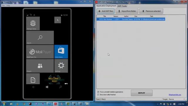 DEPLOY XAP FILES IN WINDOWS 10 MOBILE #RGS смотреть онлайн