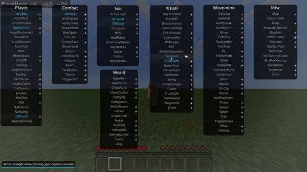 Minecraft Bedrock Edition 1.20.32 Hack Client: Horion