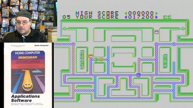 Munch Man for the Texas Instruments TI-99/4A - game play смотреть онлайн