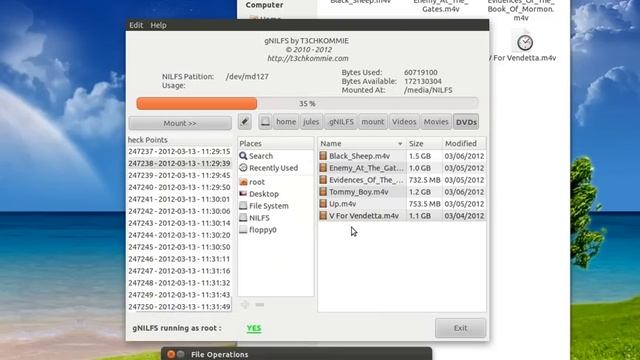 gNILFS 2.0 BETA - Example Recovery смотреть онлайн