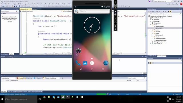 Xamarin Android Tutorial - Custom Fonts смотреть онлайн