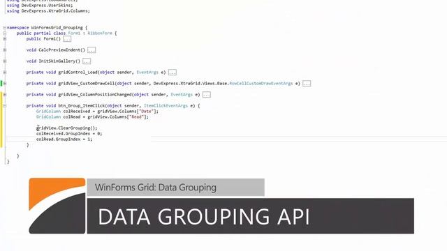 WinForms Grid: Introduction to Data Grouping смотреть онлайн