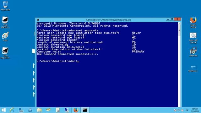 Windows Server 2012 R2 - Ver configuración de políticas de contraseñas смотреть онлайн
