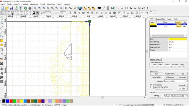 RDWorks Урок 9: Непрорезы, лучший способ устранения. смотреть онлайн