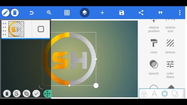 S H Professional Logo Design | How To Make Logo Design In Pixellab смотреть онлайн