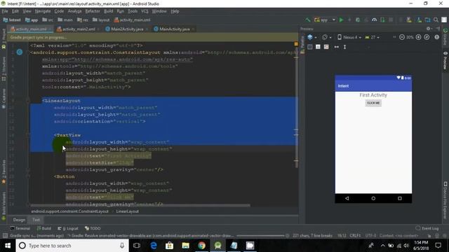 How to Make a Button Click Open a New Activity - Android Studio Tutorial смотреть онлайн