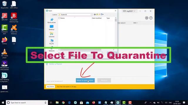ESET NOD32 ANTIVIRUS How To Access Quarantine Files || Keep Files Separately Which Harm Your Device смотреть онлайн