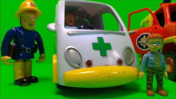 Fireman Sam - Feuerwehrmann Sam needs the New Road Rippers Ambulance Toys