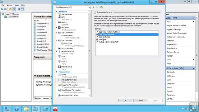 Windows Server 2012 Certification Exam 70-410 Tutorial | Enabling Guest Integration Services смотреть онлайн