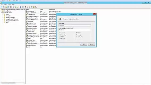 Windows Server 2016 How to create and use a security group смотреть онлайн