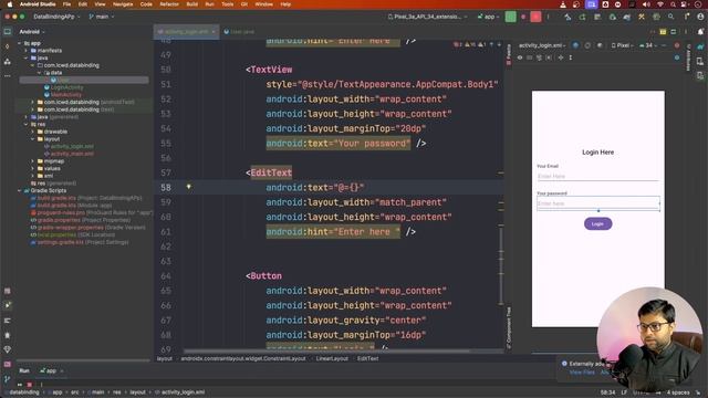 🔥 Login Form Project using Data Binding Android Studio Hindi | Mastering Android Series смотреть онлайн