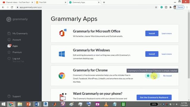 How to install Grammarly for Microsoft Word|How to Add Grammarly to Word|2020|Urdu|Hindi смотреть онлайн