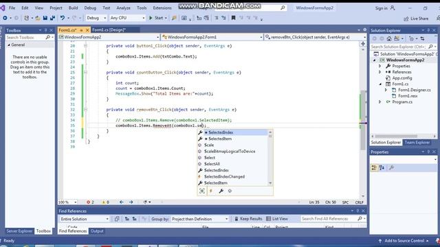 Combobox Part#2 Removing & Sorting смотреть онлайн