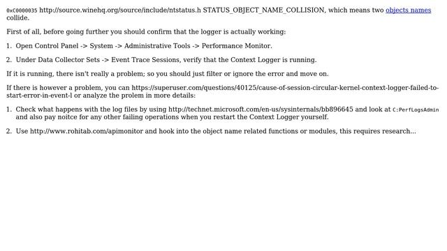 Event ID 2 'Session "Circular Kernel Context Logger" failed to start with the following error:... смотреть онлайн