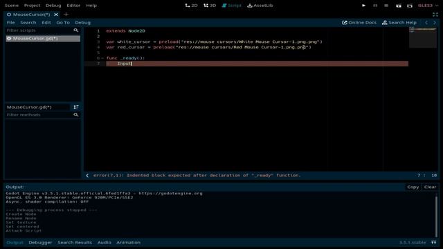 Custom mouse Cursor in Godot смотреть онлайн