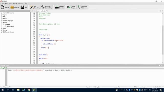 Programming Additional Tasks Emergency Stop ROBOT C PLTW AUTOMATION & ROBOTICS смотреть онлайн