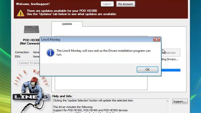 Installing POD HD Drivers with Line 6 Monkey смотреть онлайн