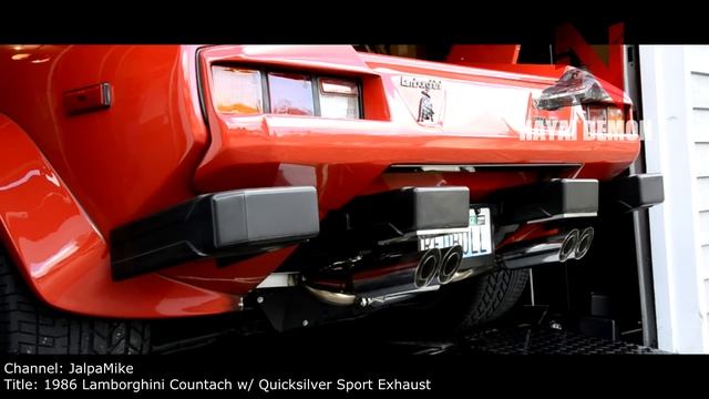 LAMBORGHINI COUNTACH --- The Ultimate Sound Compilation