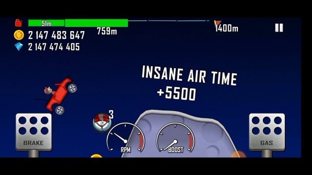Hill ClimB RacinG With Moon Map 👿 || Best Vehicle Hill Climber 💝 || Reach 1028 m 🤘 смотреть онлайн