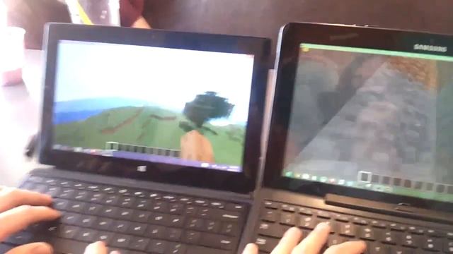 Surface Pro vs Samsung Ativ Smart PC Pro - Minecraft смотреть онлайн