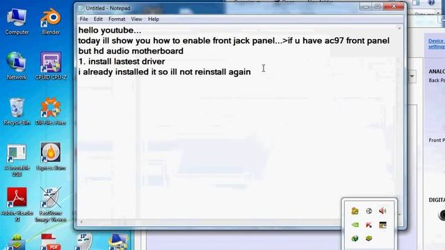 AC97 Front Panel On HD audio motherboard - working fix смотреть онлайн