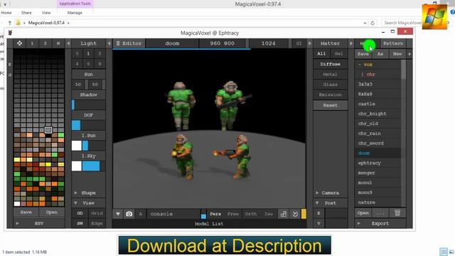 MagicaVoxel 0.97.4 смотреть онлайн