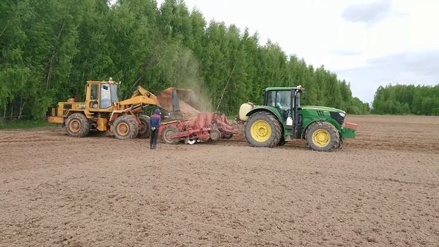 DokaGene Высадка картофеля 4-рядными картофелесажалками. смотреть онлайн