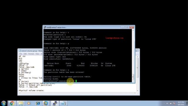 How Extend Partition Size in CentOS Linux 7 - LVM (Ext4 File System) смотреть онлайн
