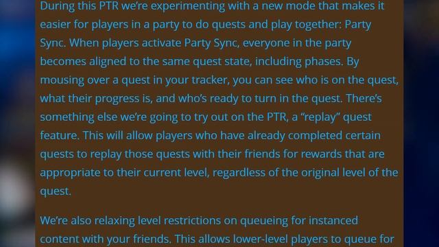 Great NEW Features in Patch 8.2.5! Party Sync, New Recruit a Friend! смотреть онлайн
