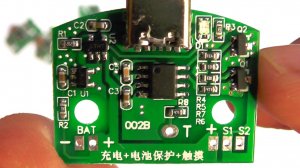 Интересная плата заряда с отключением нагрузки, для аккумулятора и светодиодов, с разъёмом type-C.