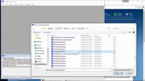 J-Flash Getting Started, how to program Internal Flash.
