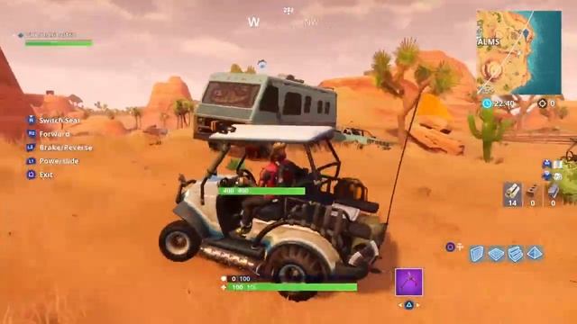 FORTNITE BATTLE ROYALE:"JUMP THROUGH FLAMING HOOPS WITH A SHOPPING CART OR ATK"8 RAMP LOCATION!" смотреть онлайн