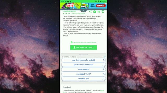 como atualizar seu whatsapp (android) pra versão beta e ter o modo escuro смотреть онлайн